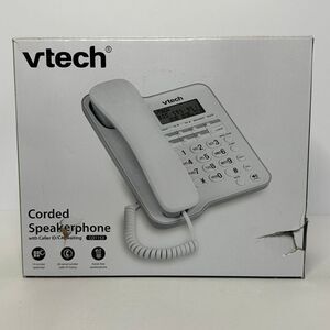 Vtech Corded Speaker Telephone with Caller ID & Hands-Free White CD1153